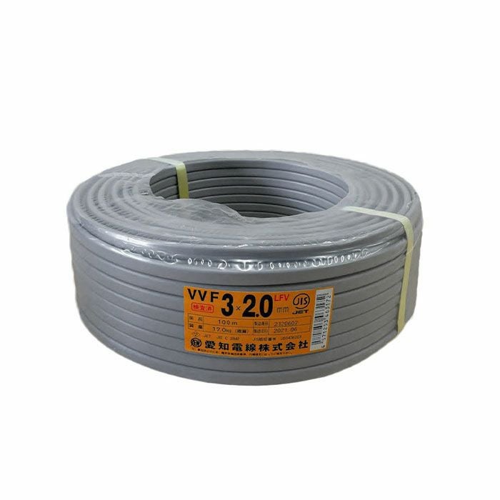 ���m�d�� VVF�P�[�u�� 2.0mm×3�c 100m���i�J���[�F�O���[�j