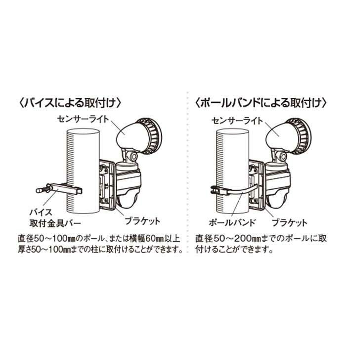 DSLDZ01B デルカテック LEDセンサーライト取付金具 | エアコン・家電