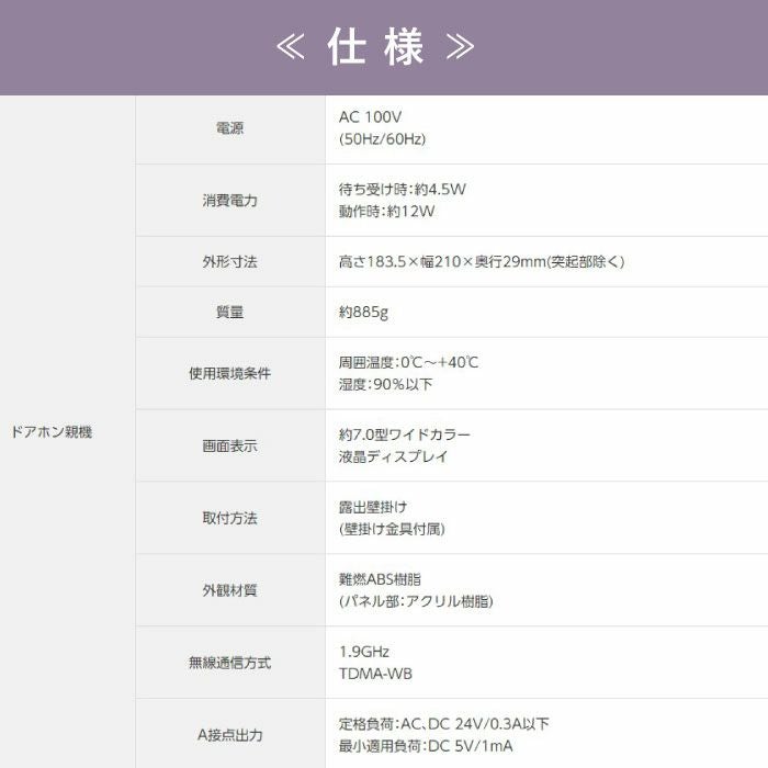 VL-SWH705KL パナソニック テレビドアホン | エアコン・家電通販のたまたま