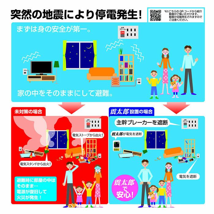 X5029B01 大和電器 耐震ブレーカー 震太郎 | エアコン・家電通販のたまたま
