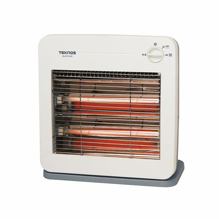 電気ストーブ ホワイト 30℃設定可能 ES-K730(W) テクノス 電気ストーブ 800W ホワイト | エアコン・家電