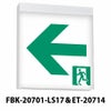 FBK-20701-LS17＆ET-20714 東芝ライテック B級片面＋B級通路表示（左向き）