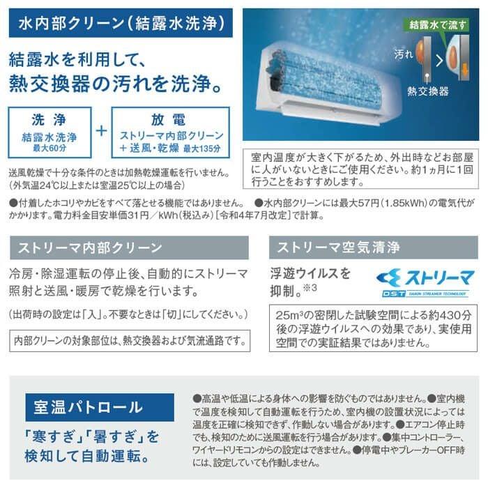 標準工事費込み】S804ATAP-W ダイキン ルームエアコン AXシリーズ 主に