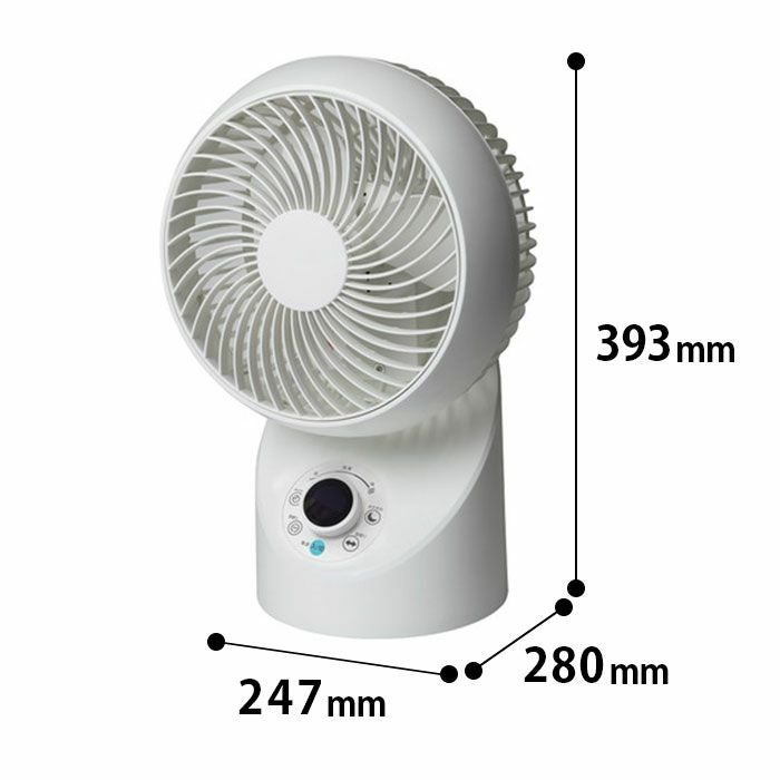 SAK-345WDC テクノス TEKNOS サーキュレーター DCモーター 360°｢3D｣首