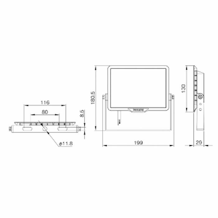 BVP150LED25CW2S18M 東芝ライテック LED小形投光器昼光色 200V用