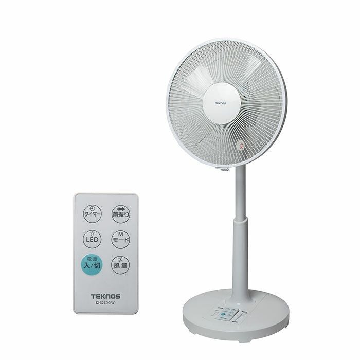 KI-327DC(W) テクノス 扇風機 DCモーター リビングメカ扇 ホワイト