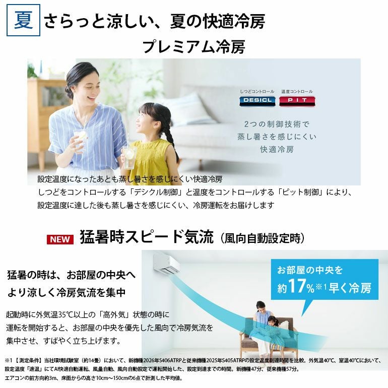 標準工事費込み】 S406ATRP-W ダイキン ルームエアコン うるさら RX 