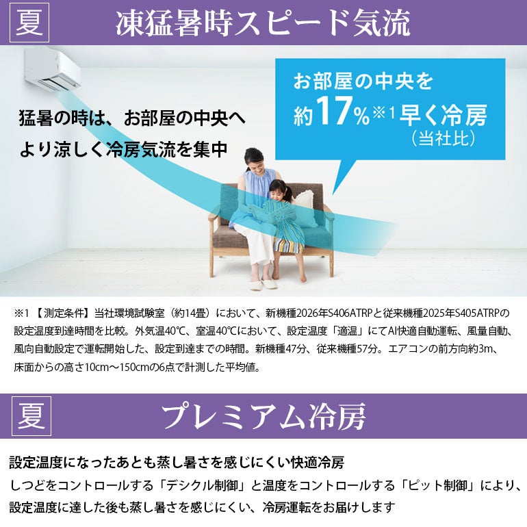 標準工事費込み】 S806ATAP-W ダイキン ルームエアコン AXシリーズ 主 