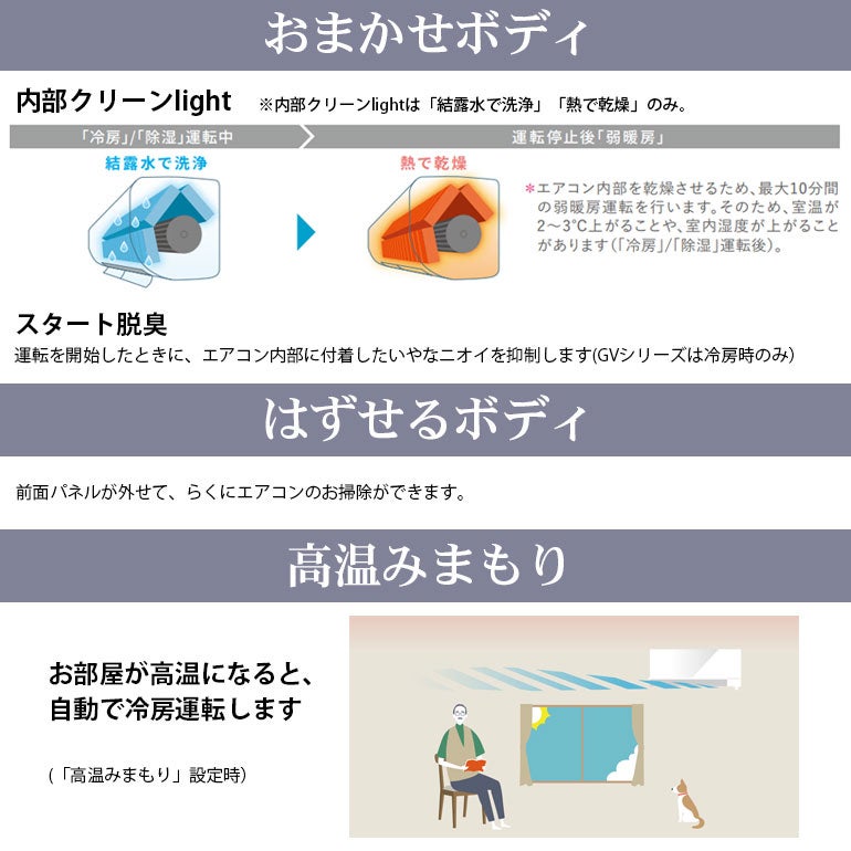 標準工事費込み】MSZ-GV2526-W 三菱電機 GVシリーズ ルームエアコン 主