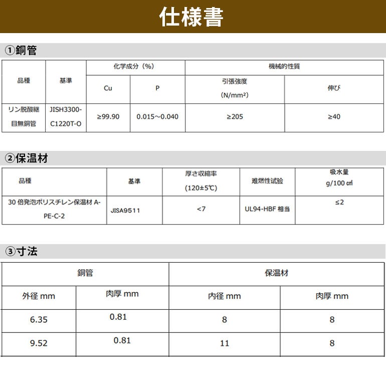 JMF-2320 2分3分 20m巻 ペアコイル エアコン用被覆銅管 ハイリャン